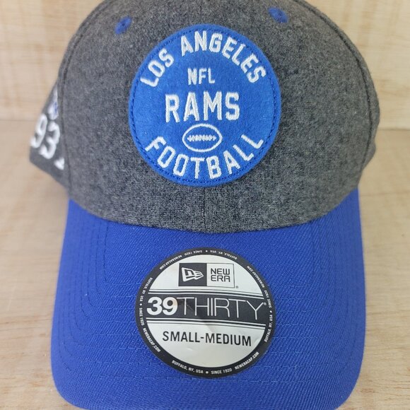 NFL Los Angeles Rams Road On Field 1937 New Era 39Thirty Flex Hat Cap Sm/ Med - Picture 2 of 6